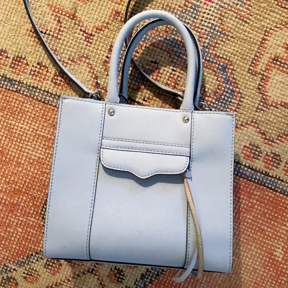 Rebecca Minkoff Mini MAB Light Blue Satchel